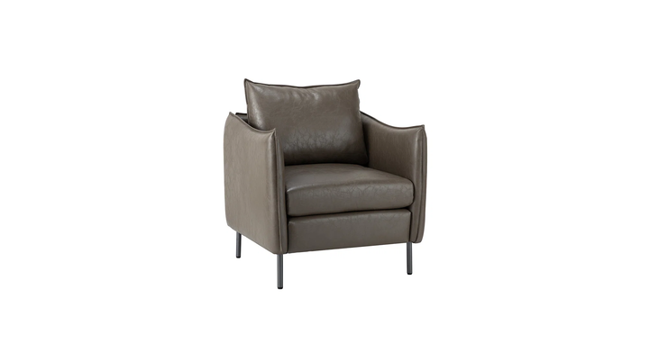 Lucas Accent Chair Grey | Mid Century Accent Chair Smoke Grey