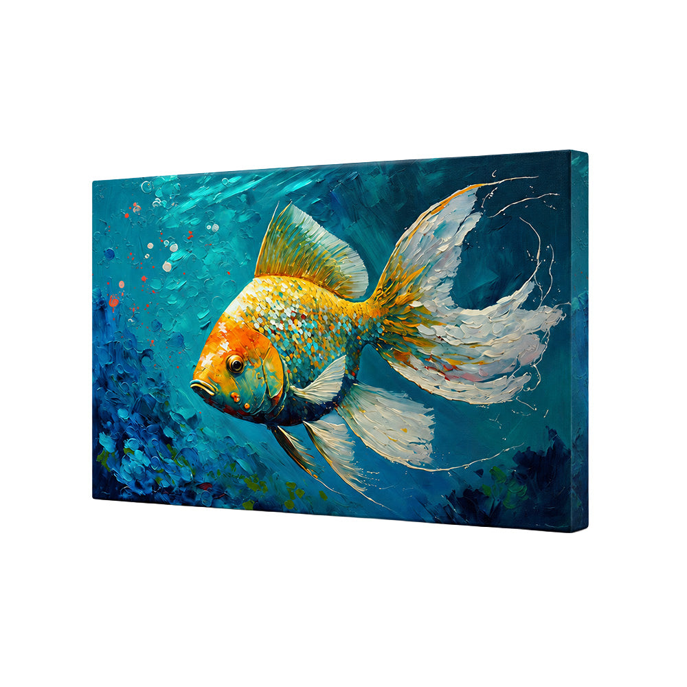 Sea Turtle Underwater Canvas Wall Painting