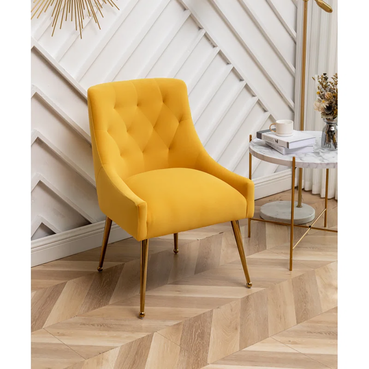Asul Accent Chair Yellow | Designer Accent Chair Mustard Yellow