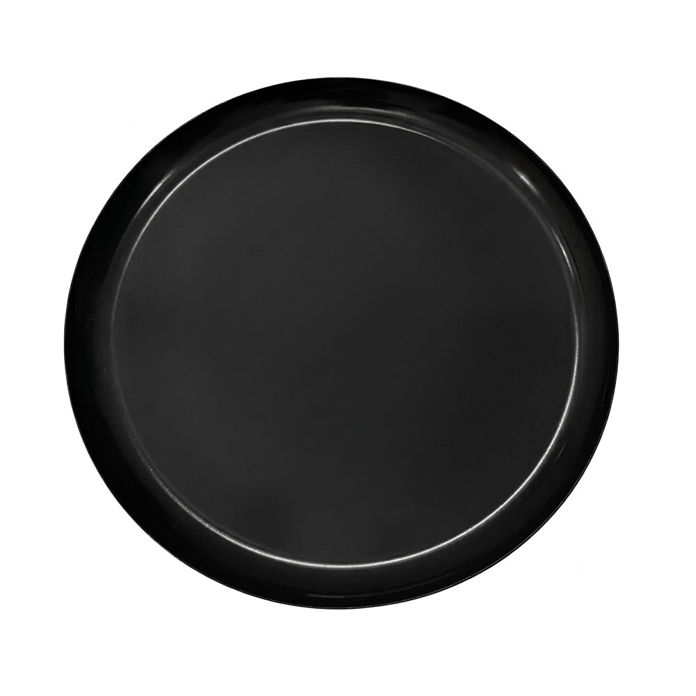 Modern Metal Tray-Top Pedestal Side Table