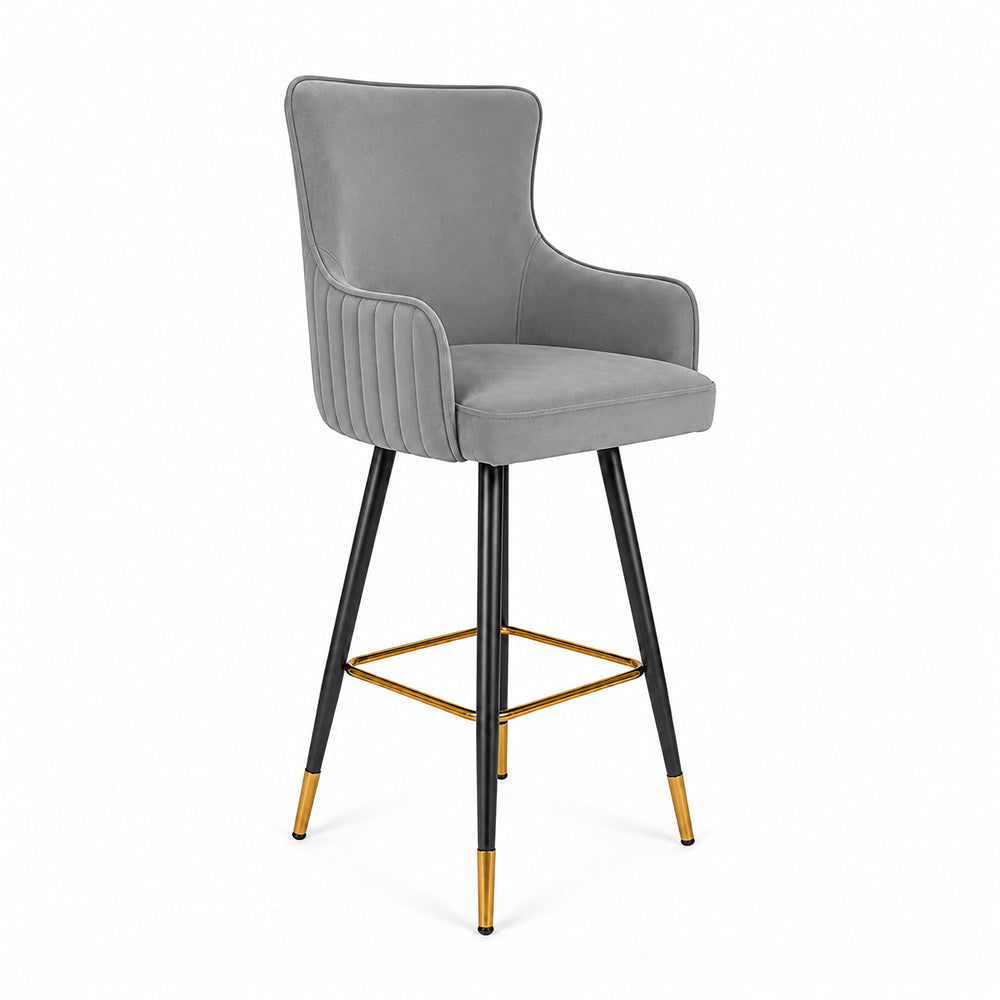 Doe Buck Nolen Barstool|Grey