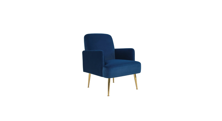 Esme Accent Chair Blue | Modern Upholstered Accent Chair Ocean Blue