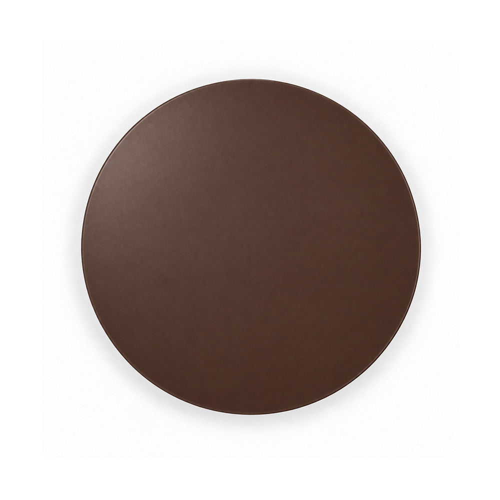 Modern Metal Round Side Table with Sculptural Loop Base