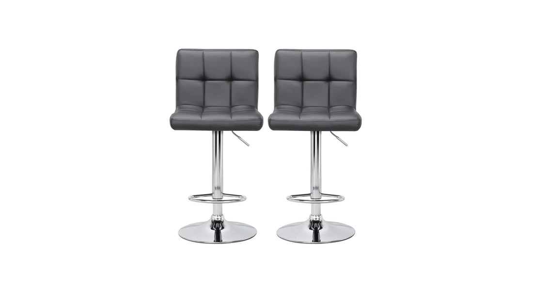 Gerrilyn Swiel Adjustable Bar Stool - Grey
