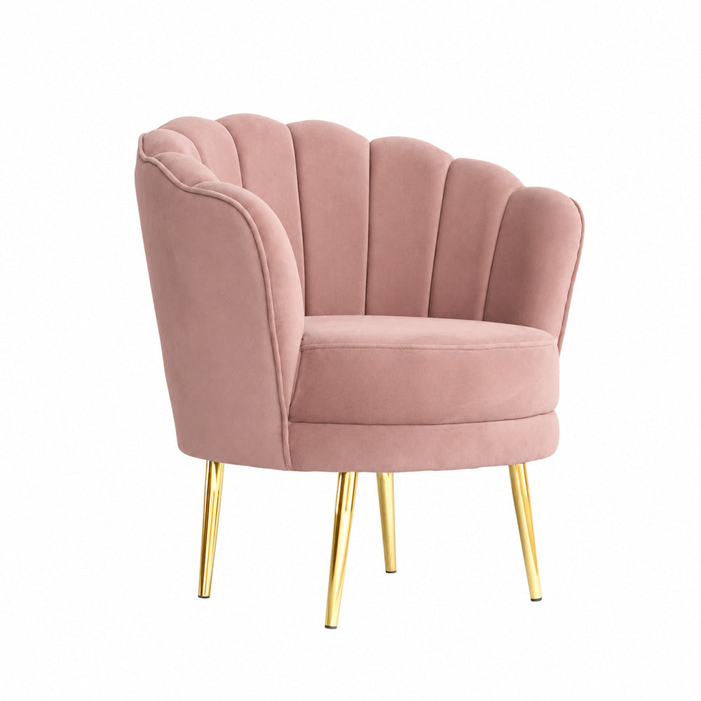 Shell Motif Accent Chair