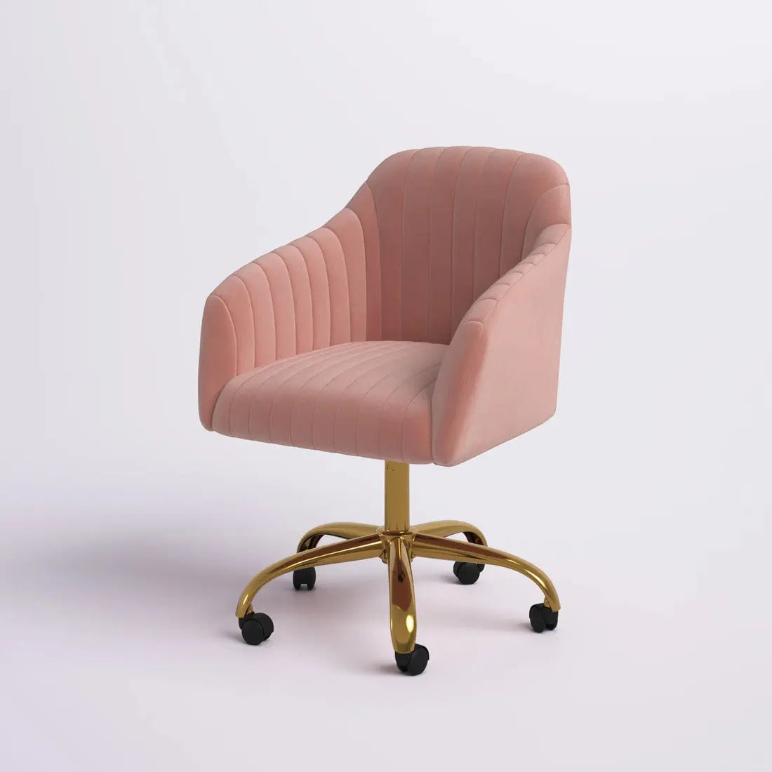Louise Upholstered Task Chair – Pink