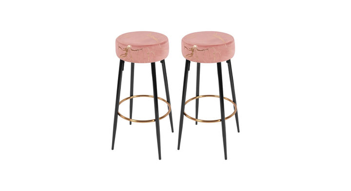 Nahman Bar Stool - Pink