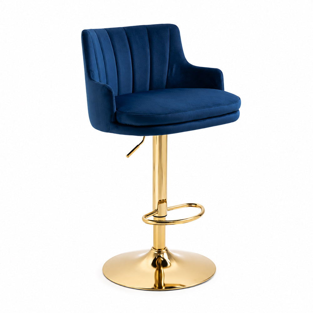 Doe Buck Oliver Barstool|Blue