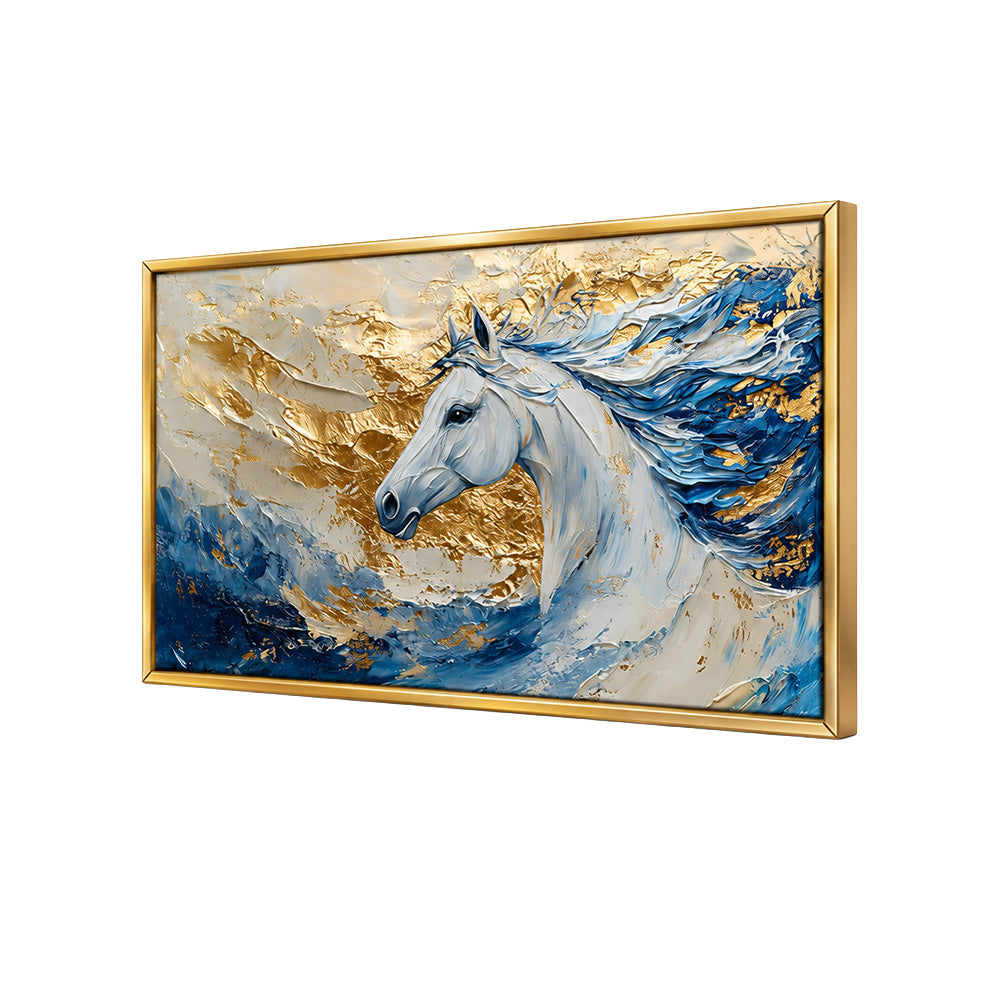 Majestic White Horse Canvas Wall Painting