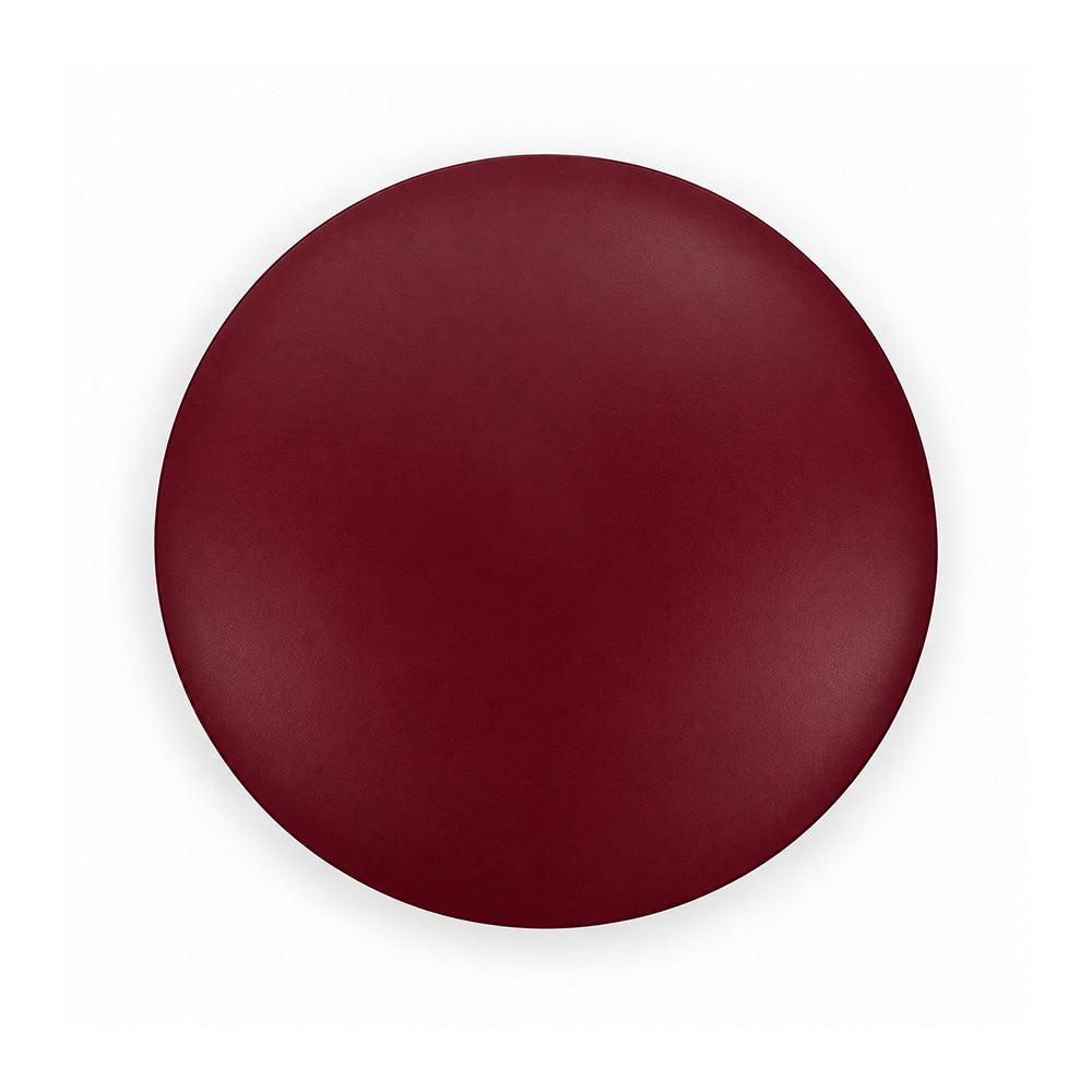 Metal Round Side Table with Sculptural Curved Base
