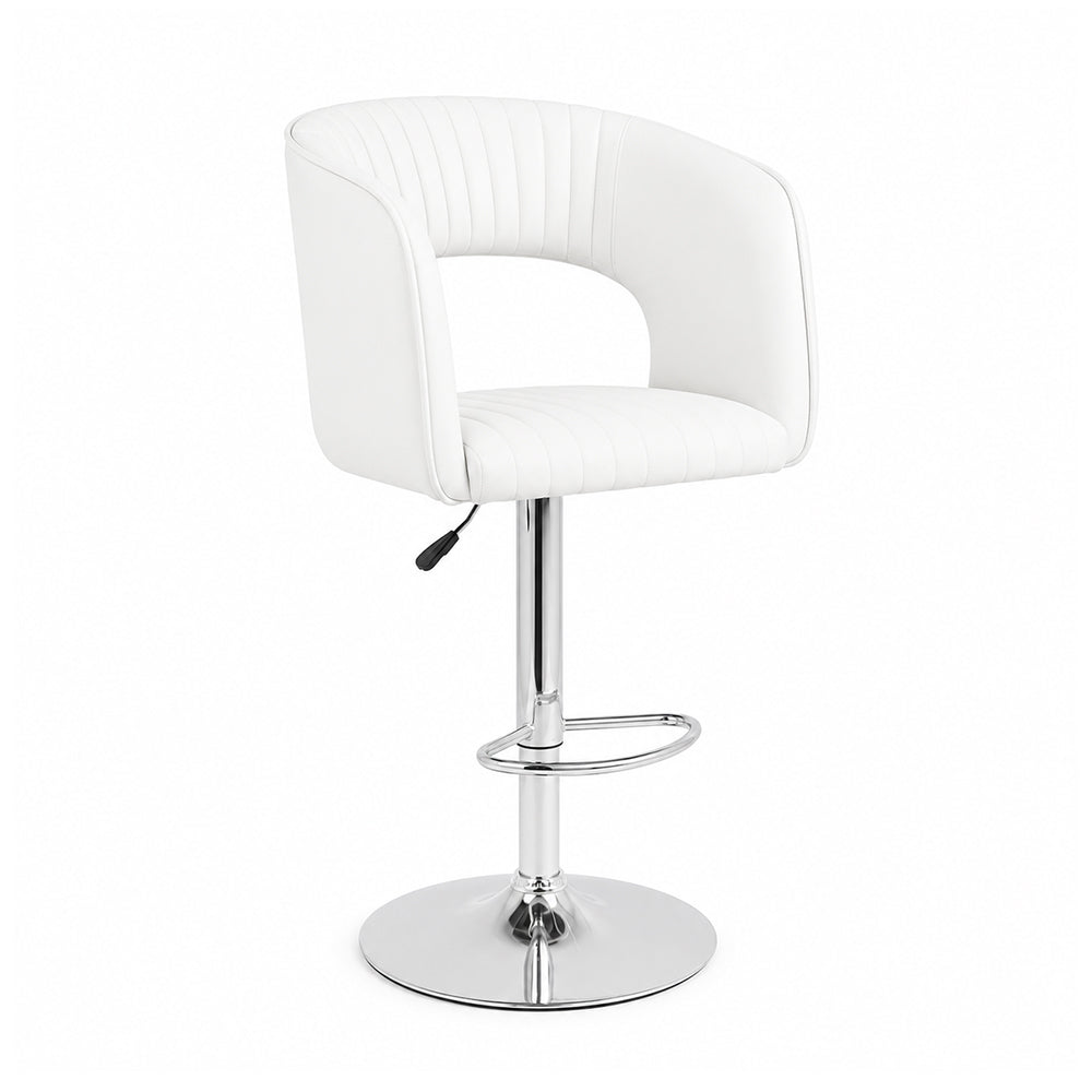 Doe Buck Dee Swiel Bar Stool|White