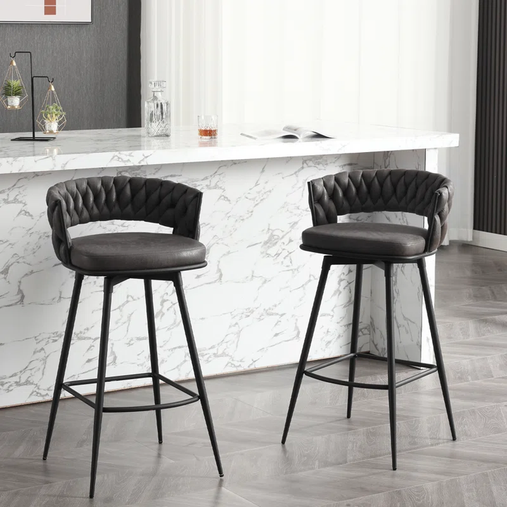 Presley Bar Stool - Charcoal Grey