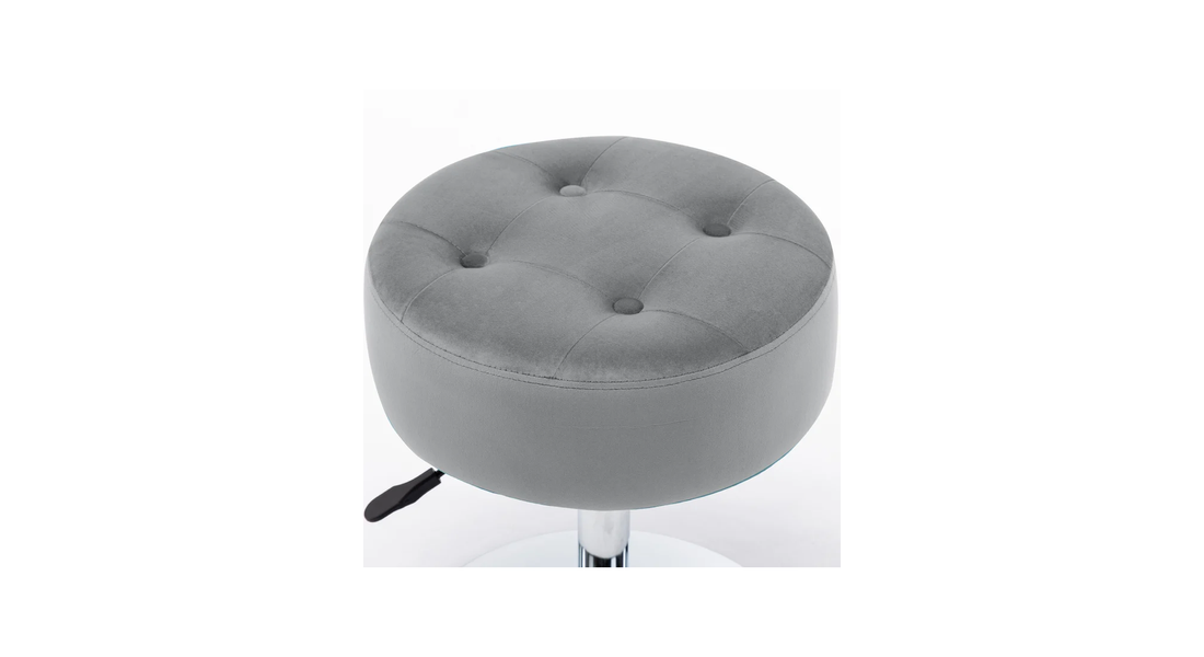 Deria Vanity Stool - Grey
