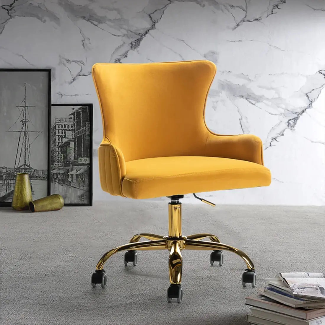 Adan Ergonomic Task Chair – Yellow
