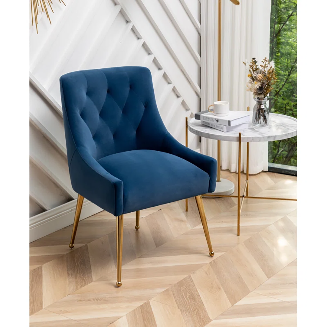 Asul Accent Chair Blue | Designer Accent Chair Ocean Blue