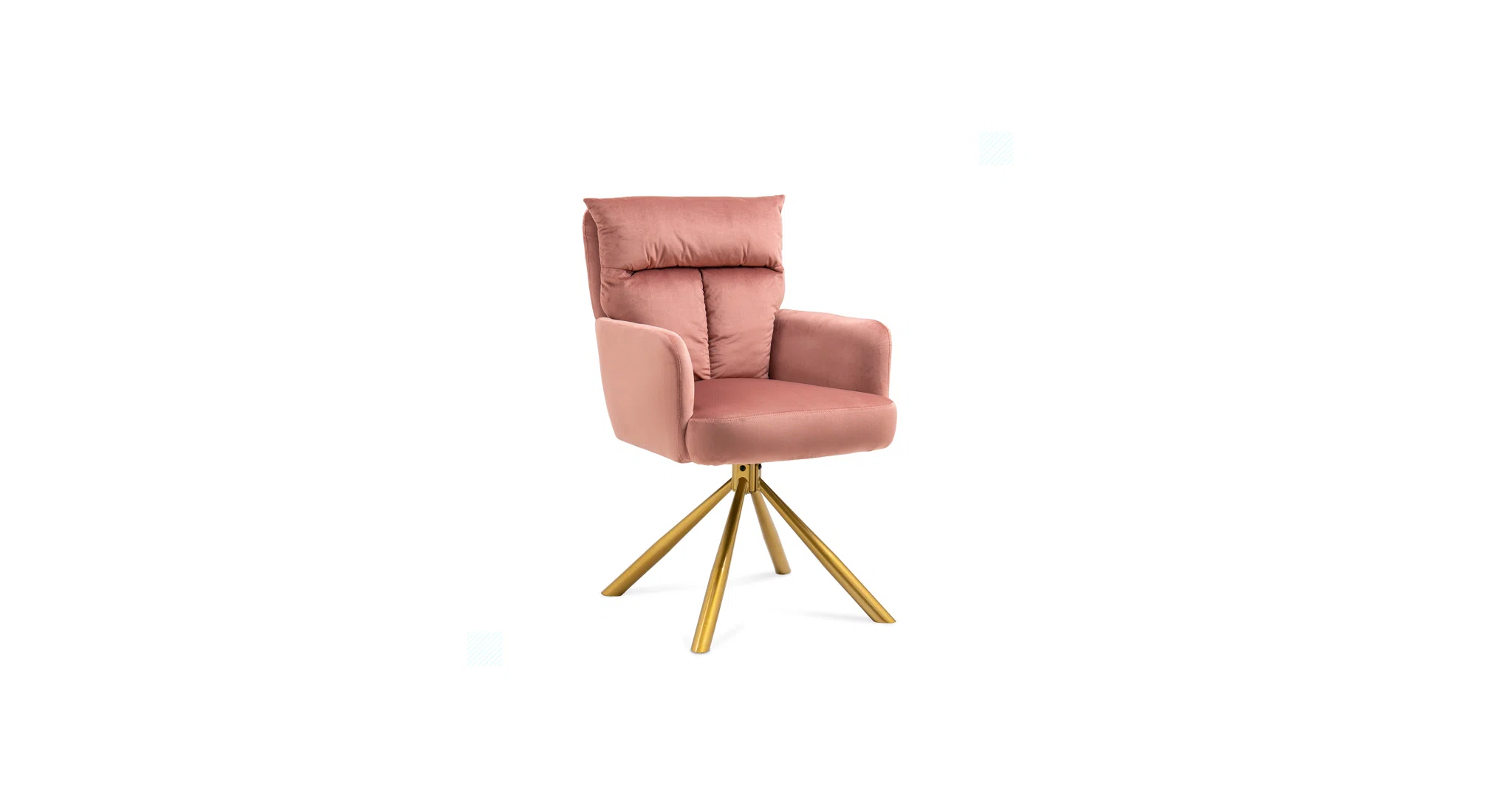 Gerlec Swivel Chair Pink | Modern Swivel Lounge Chair Dusty Pink