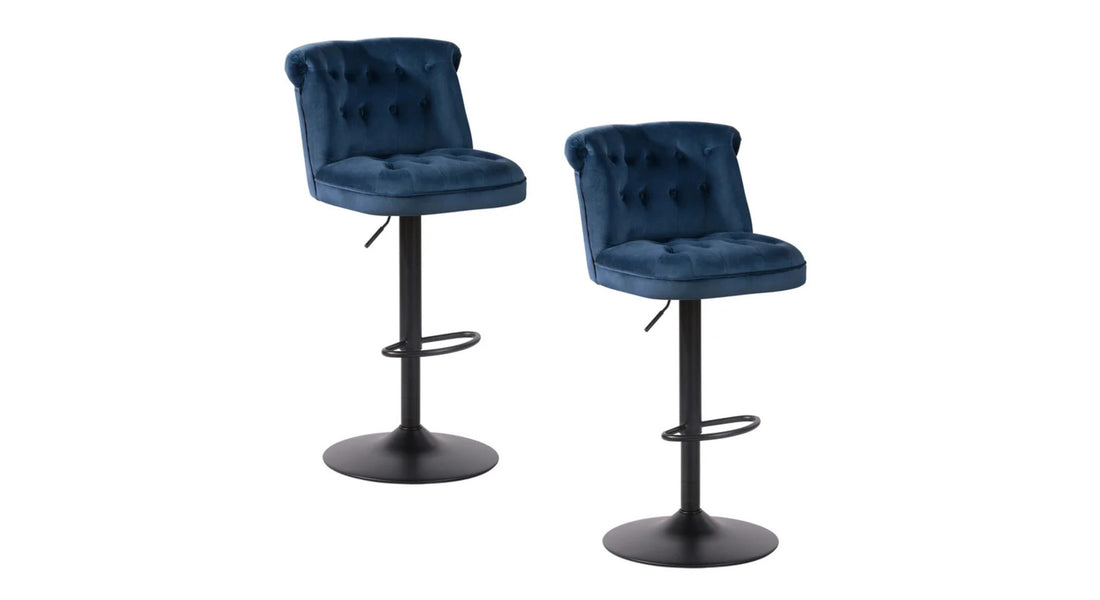 Cellan Swiel Adjustable Bar Stool - Blue