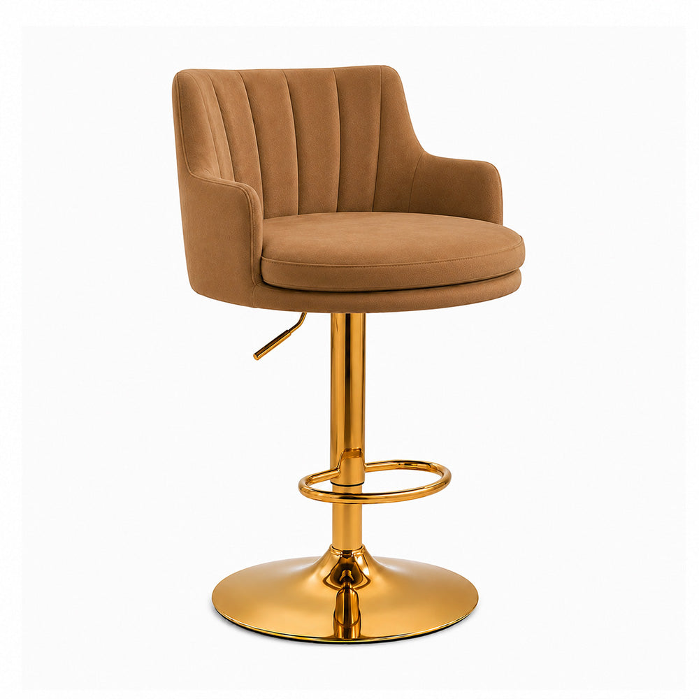Doe Buck Oliver Barstool|Brown