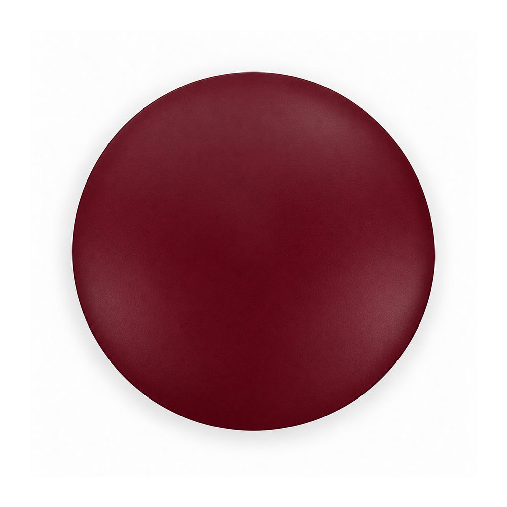 Modern Metal Round Side Table with Beaded Pedestal Base