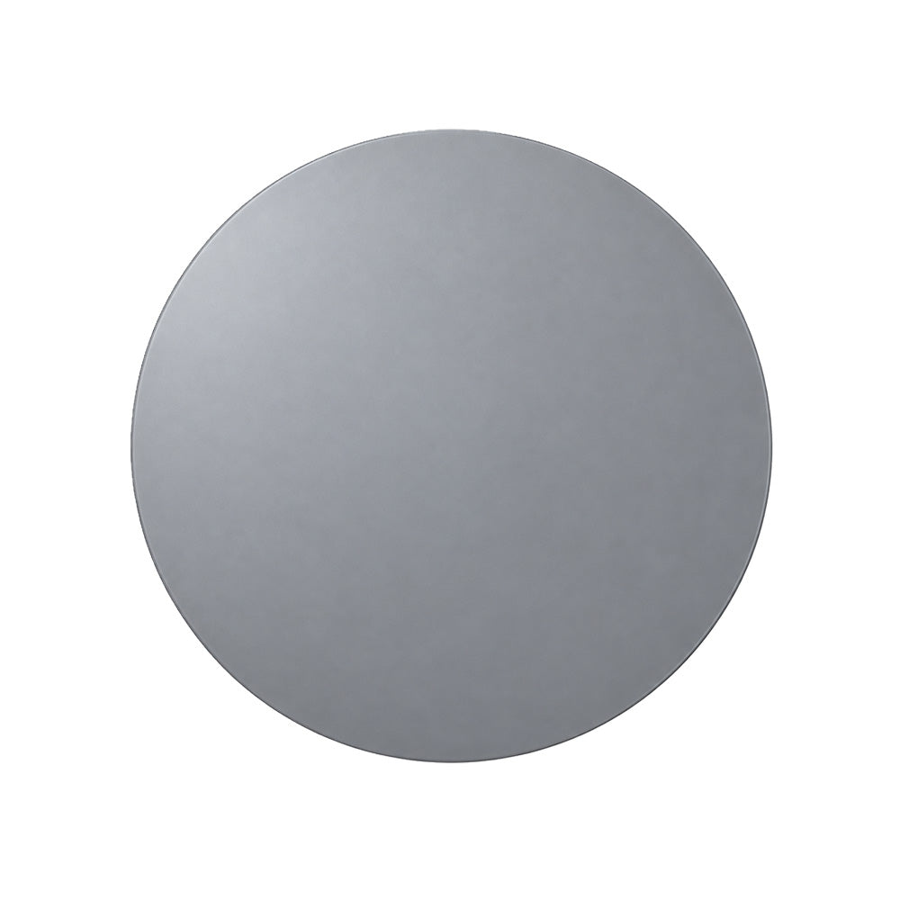 Modern Metal Round Side Table with Sculptural Loop Base
