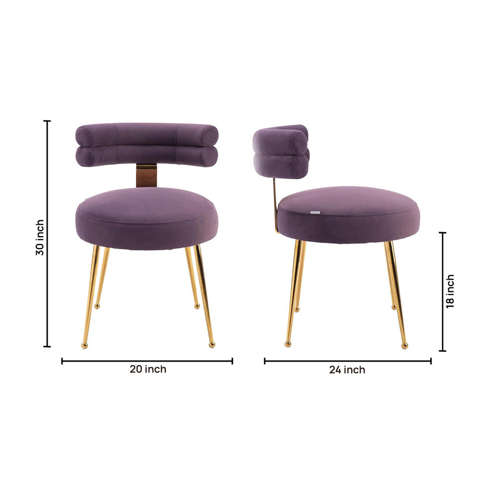 Swizzy Accent Chair Purple | Soft Cushion Accent Chair Violet Purple