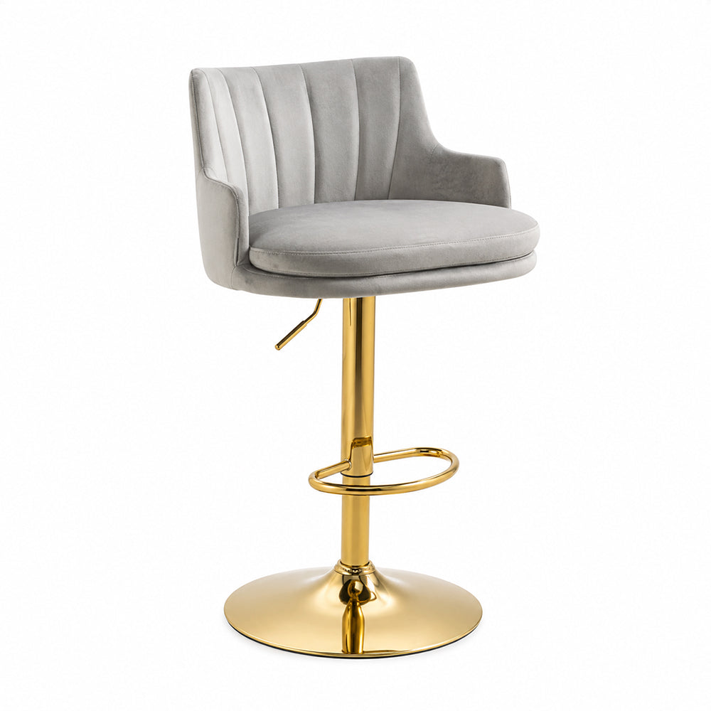 Doe Buck Oliver Barstool|Grey