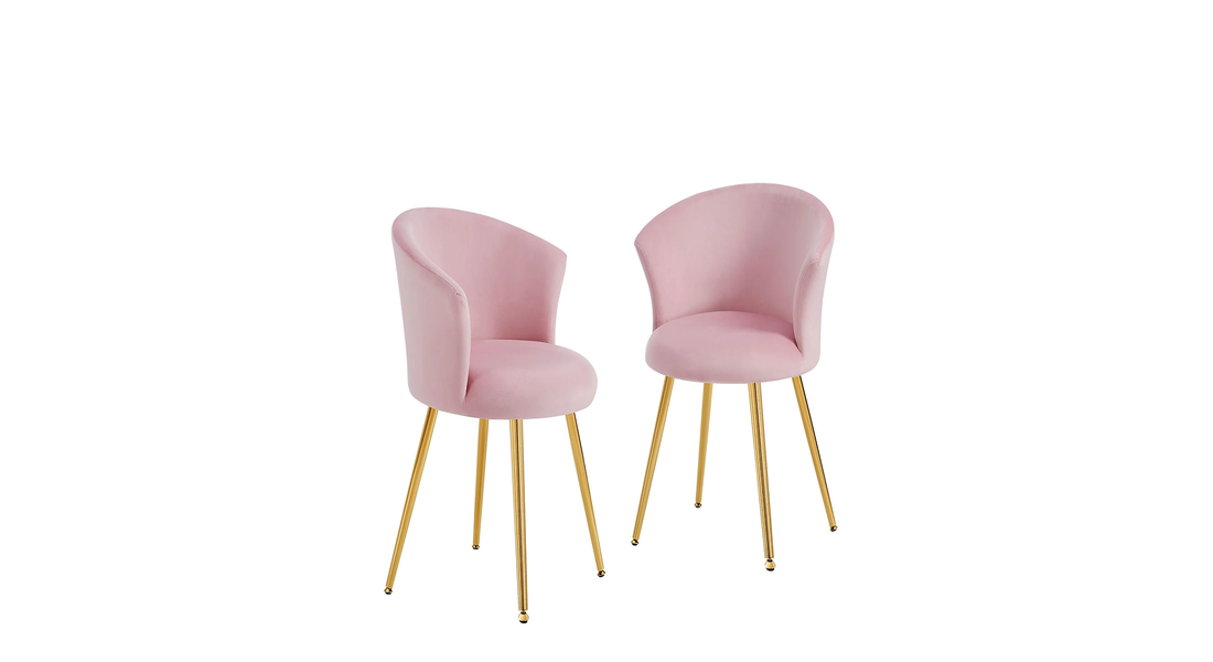Marwood Accent Chair Pink | Modern Wooden Accent Chair Blush Pink