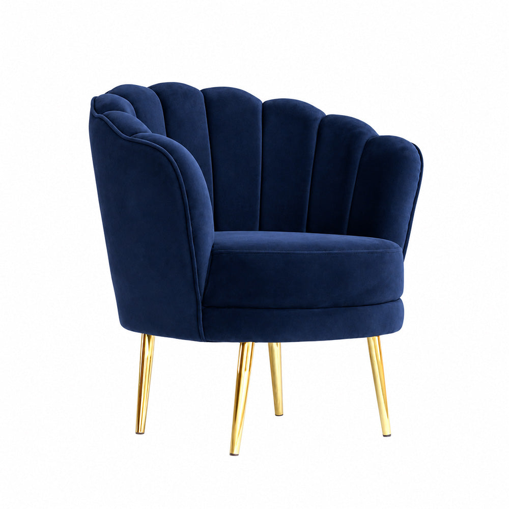 Shell Motif Accent Chair
