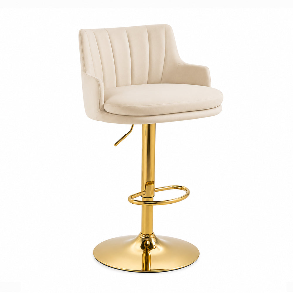 Doe Buck Oliver Barstool|Beige