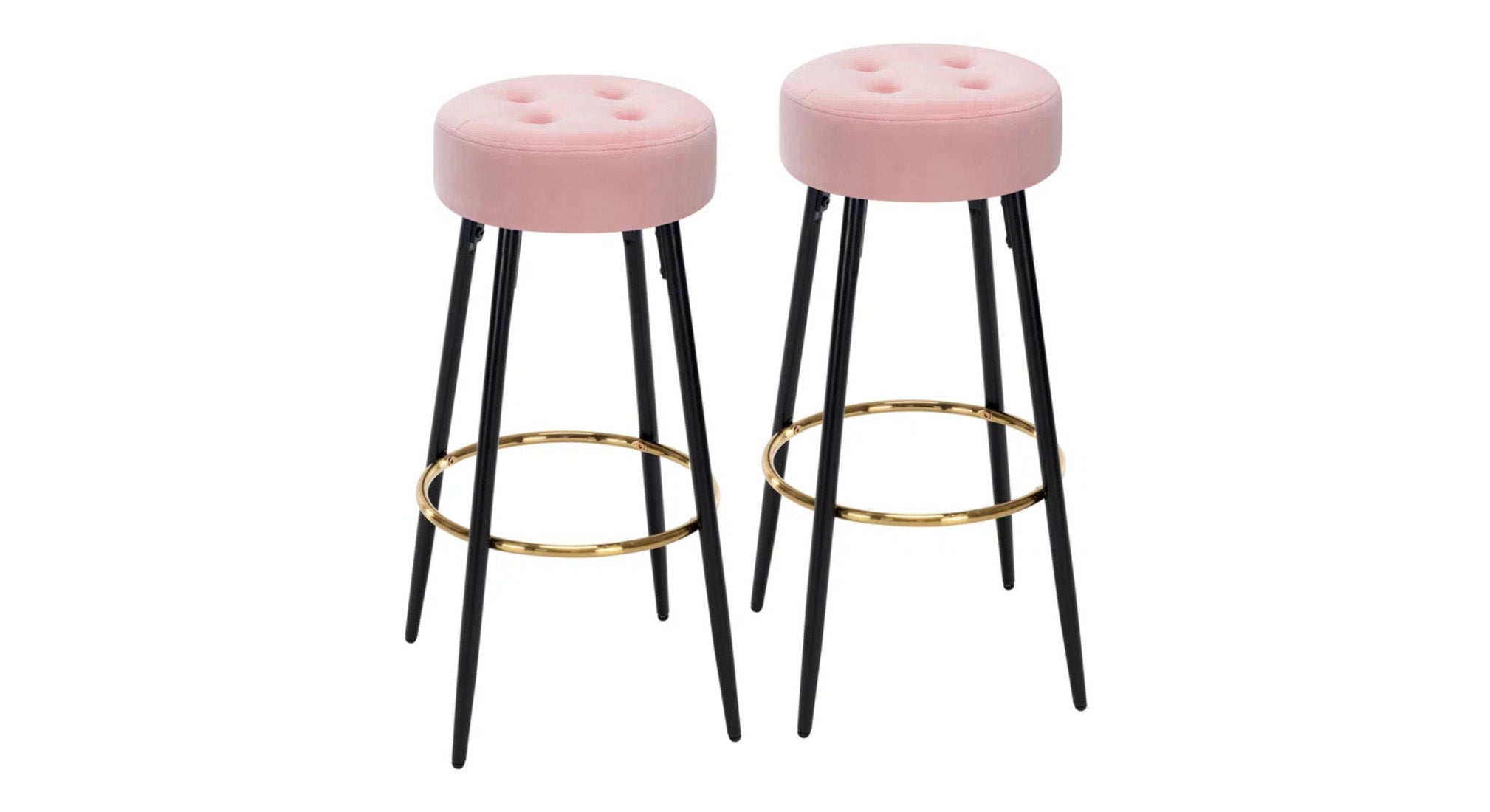 Ceazar Counter Stool - Pink