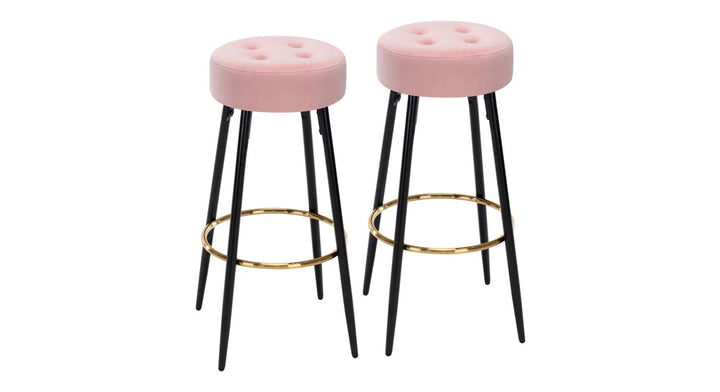 Ceazar Counter Stool - Pink