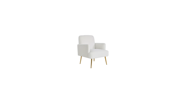 Esme Accent Chair Cream | Modern Upholstered Accent Chair Soft Cream