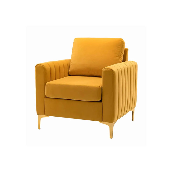 Rafeal Lounge Chair - Mustard