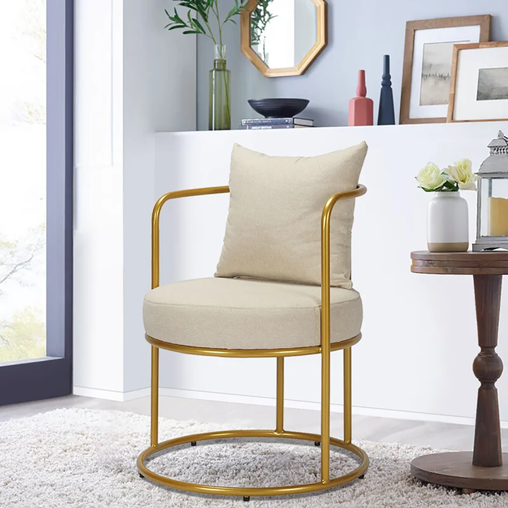 Allex Chair Beige | Minimalist Side Chair Warm Beige