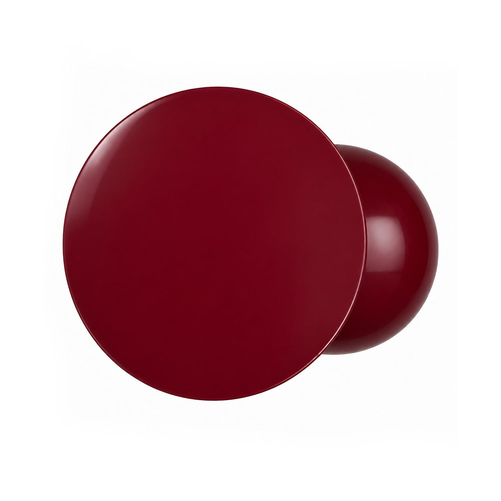 Modern Metal Sculptural Offset Bowl Side Table