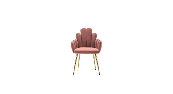 Trent Accent Chair Pink | Modern Fabric Accent Chair Blush Pink