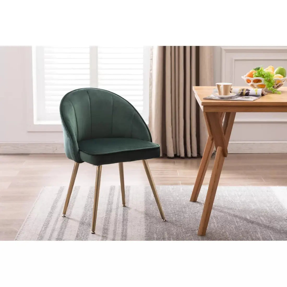 Hindmen Minimal Side Chair – Green
