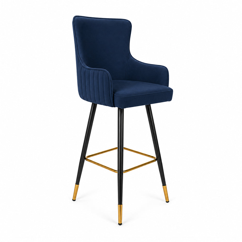 Doe Buck Nolen Barstool|Blue