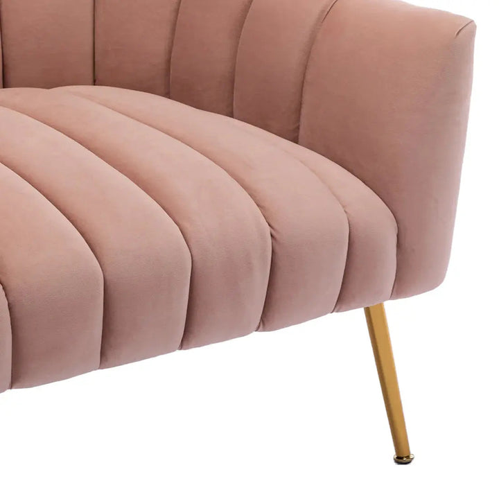 Aurora Velvet Accent Chair – Pink