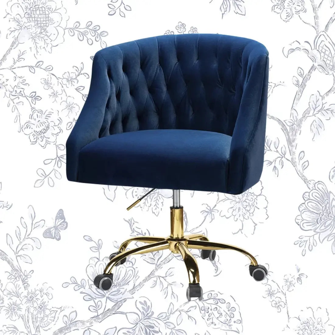 Clemence Modern Task Chair – Blue