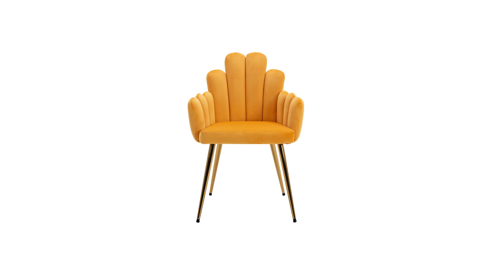 Trent Accent Chair Yellow | Modern Fabric Accent Chair Golden Yellow