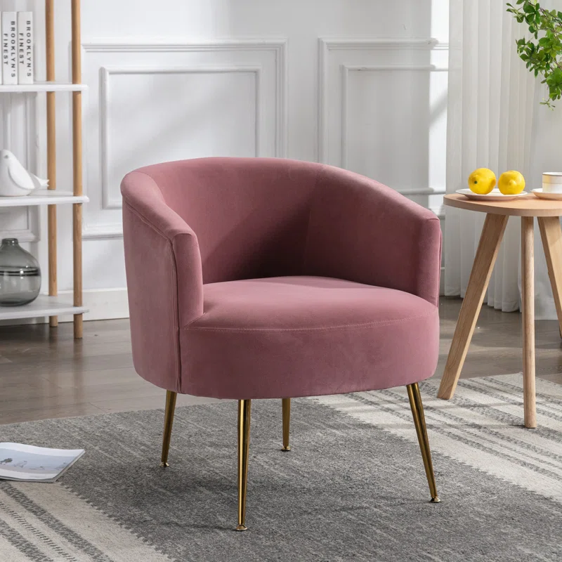Jiba Accent Chair Yellow | Plush Lounge Accent Chair Mustard Yellow