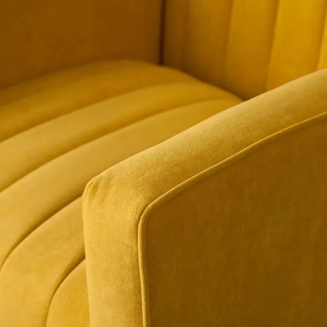 Orion Wingback Accent Chair – Yellow