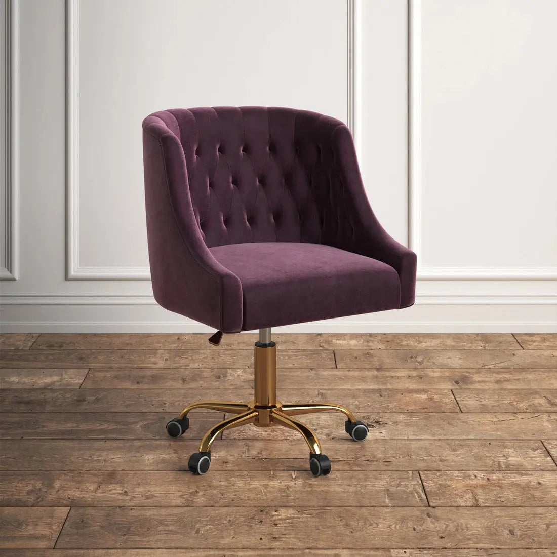Clemence Modern Task Chair – Purple