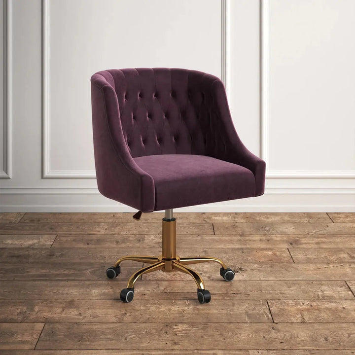 Clemence Modern Task Chair – Purple