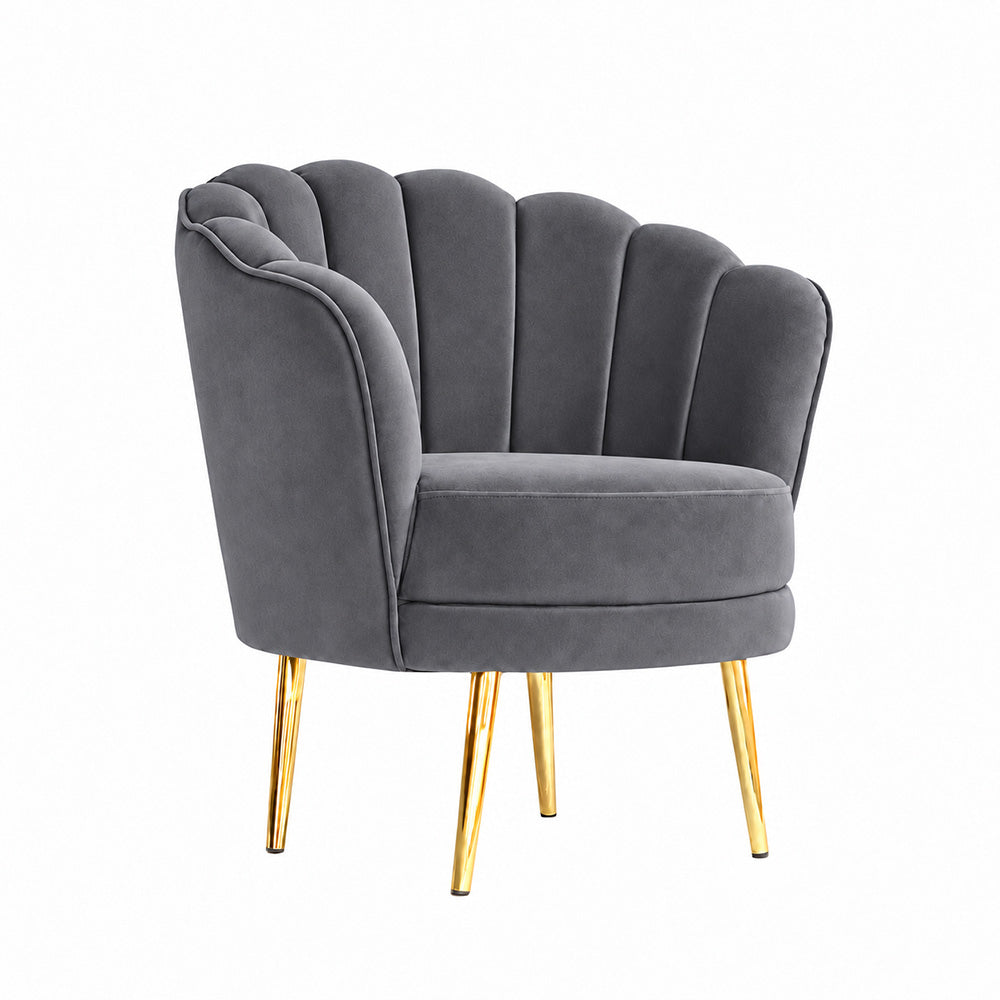 Shell Motif Accent Chair
