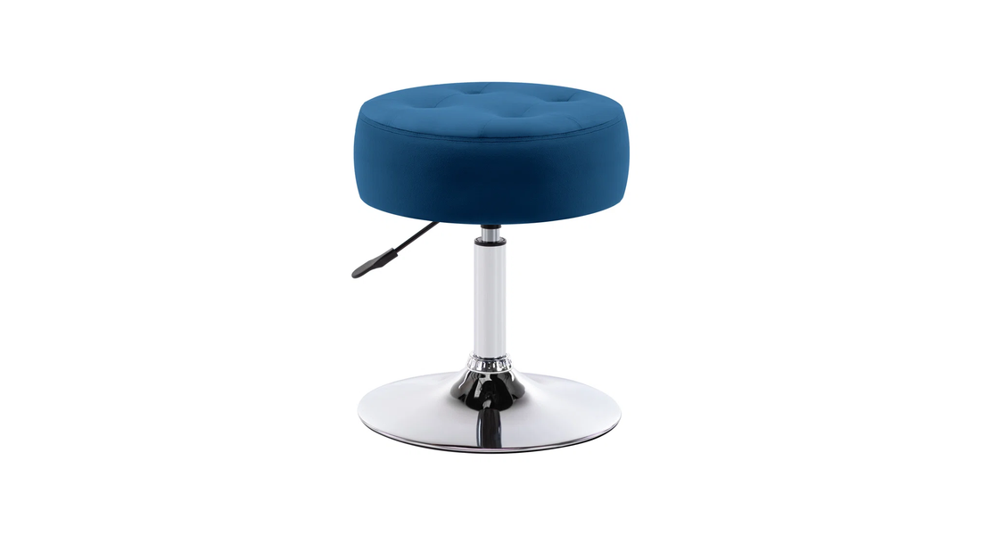 Deria Vanity Stool - Blue