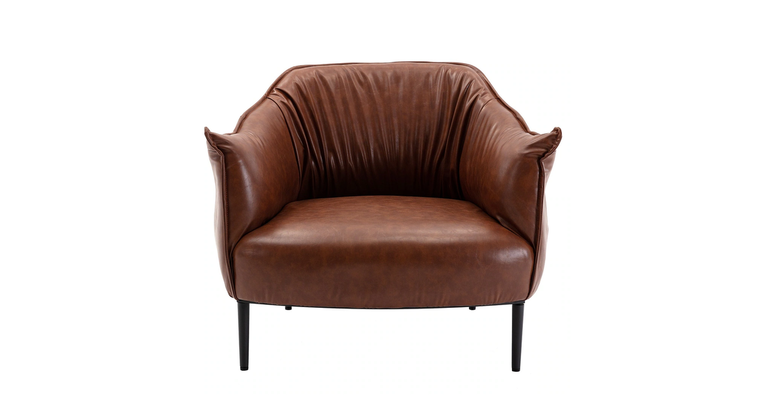 Almeda Accent Chair Tan | Modern Lounge Chair Tan Brown