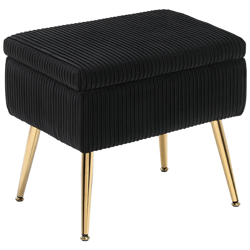 Zim Ottoman In Black