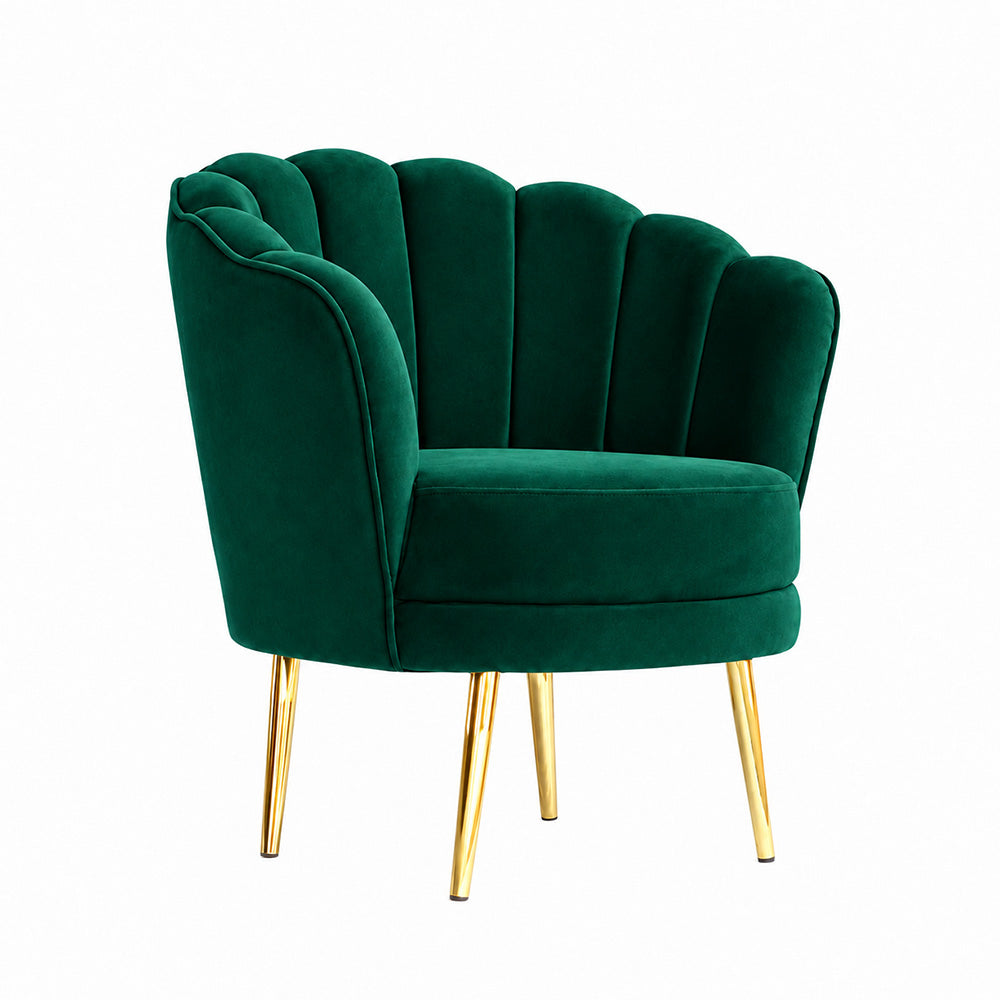 Shell Motif Accent Chair